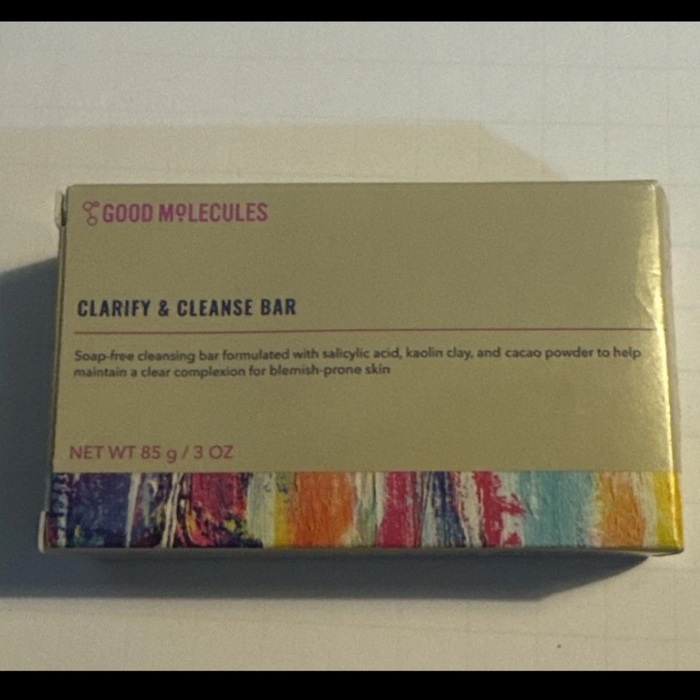NEW Good Molecules Clarify & Cleanse Bar Full-Size 3 oz - for acne prone skin